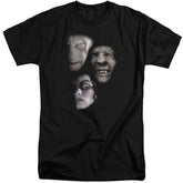 Harry Potter Villian Heads Men's 18/1 Tall Cotton Short-Sleeve T-Shirt